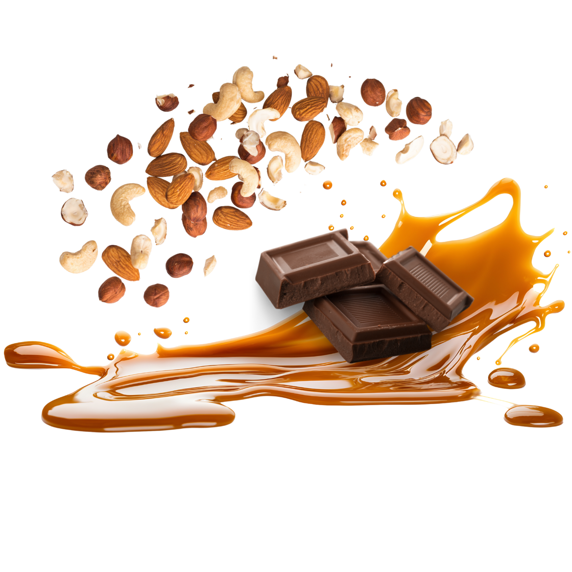 Chocolate, Nuts and Caramel